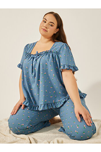 Styli Floral print matching pyjama set
