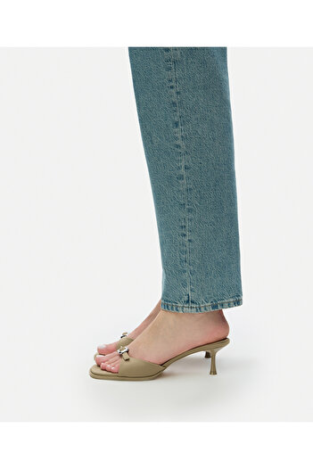 İpekyol Slippers with Metal Buckle Heels