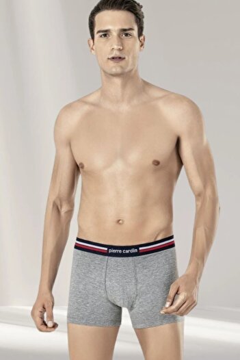 Pierre Cardin Men's Cotton Boxer Set 3 Pieces Gray - Blue - Red L1.Pc.0042.0A.12.11