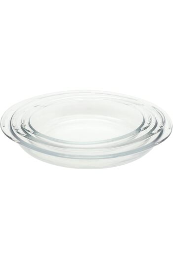 Marinex Microvavble Bowl, 40cm/36cm/30cm, Clear, 3 Peices