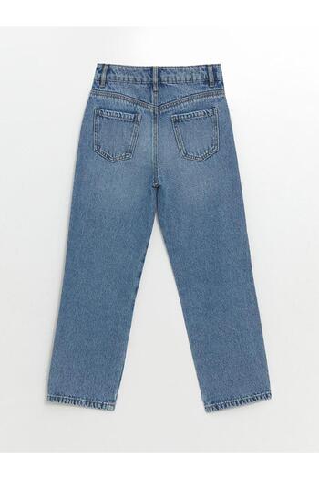 LC Waikiki Pantaloni de jeans pentru fete LCW Kids cu talie elastică reglabilă