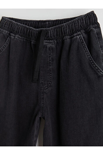 LC Waikiki LCW Kids Antrasit Beli Lastikli Erkek Çocuk Jean Pantolon