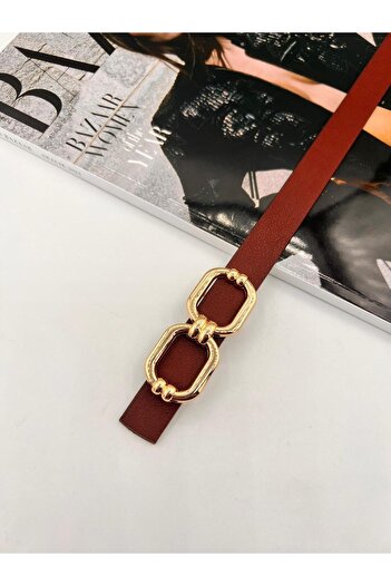 MODAM HİFA Women's Belt with Pins Pants Belt Dress Belt Shirt Belt Coat Belt