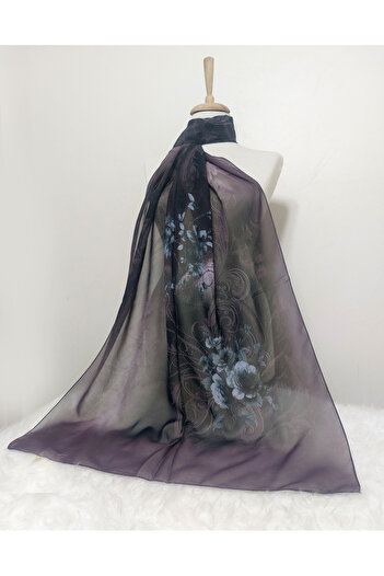 REMOMODA Σάλι μόδας με μοτίβο Shil Yetti Gradient Floral