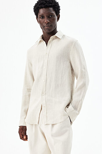 H&M Keten Gömlek Regular Fit