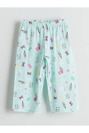 LC Waikiki LCW Kids Bisiklet Yaka Kız Çocuk Pijama Takım