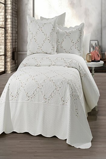 eco concept Double Embroidered Bedspread - Colorful Dowry Quilted