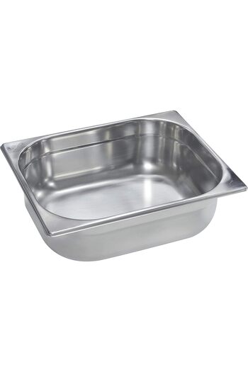 RAJ Steel GN Pan, Silver, 325X265X100,  Catering, Food Warmer, Storage Container