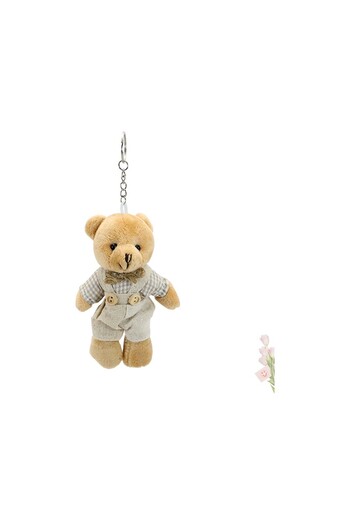 Kare Dekor Cute Plush Teddy Bear Keychain in Large Size Dress - 1 Piece (Male Model, 12 cm)
