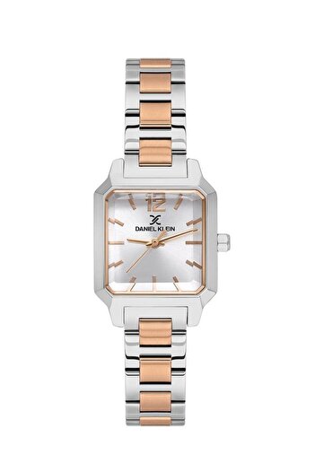 Daniel Klein Minimal Design Rectangular Dial Water Resistant Rose-Metallic Women's Wristwatch (Dk.1.13713-5)