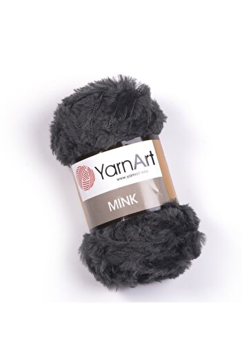 Yarnart Mink - Feathered Hand Knitting Thread Smoke-343