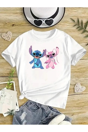 New Shine Παιδικό μπλουζάκι με στάμπα ANGEL AND STITCH
