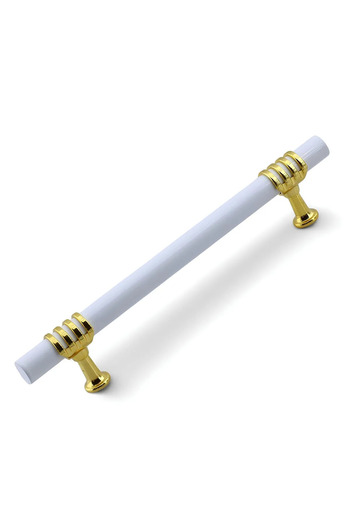 NUBLADO Lamos Furniture Kitchen Cabinet Drawer Cupboard Handles Cover Handle Handle White Gold 128 mm Metal Handle.