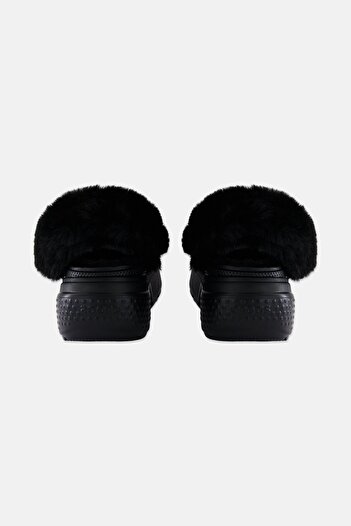 Crocs Women Faux Fur Clogs, Black