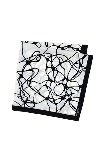 Pierre Cardin Black Silk Scarf 50309586 -Vr046