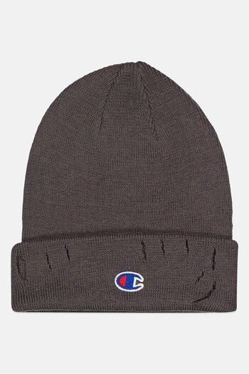 Champion Men Embroidered Logo Beanie, Grey
