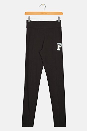 Puma Kids Girl Sportswear Fit Brand Logo Training Leggings, Black