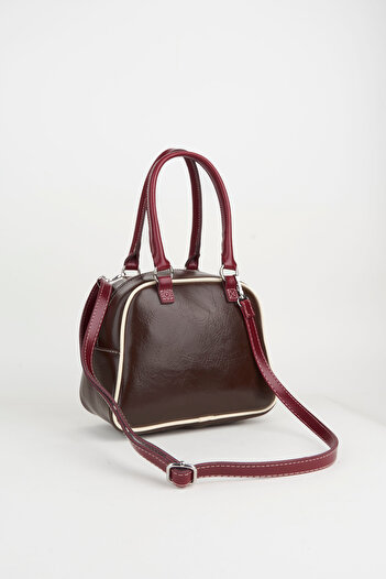 Vivaq Women's Bitter Brown Retro Sports Adjustable Strap Zipper Closure Hand Arm and Shoulder Bag