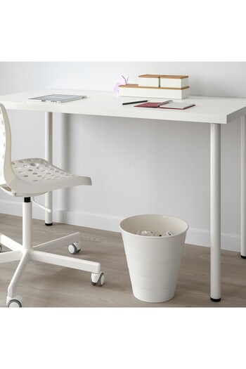 co arma Waste container, white, 10 liters, suitable for offices and living rooms