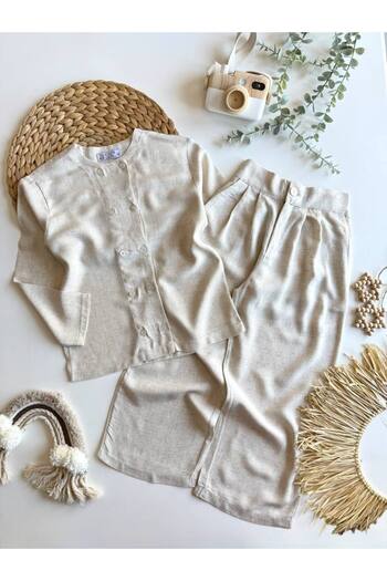 EKNKİDS boy's linen suit