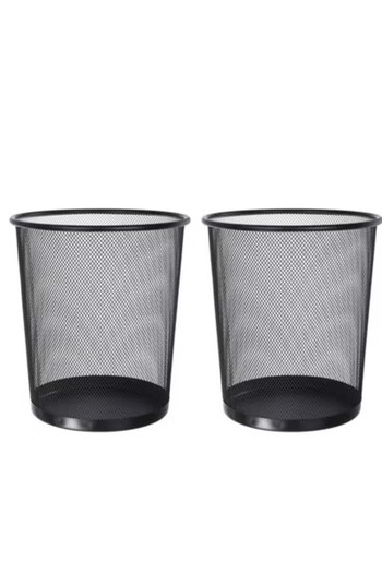 co arma 3 Piece Round Wastebasket Black
