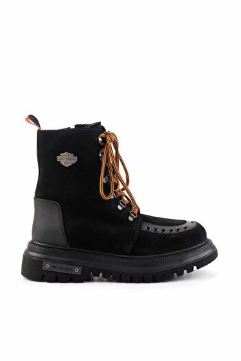 Harley Davidson Black Leather Erkek Bot & Bootie HD1777061902