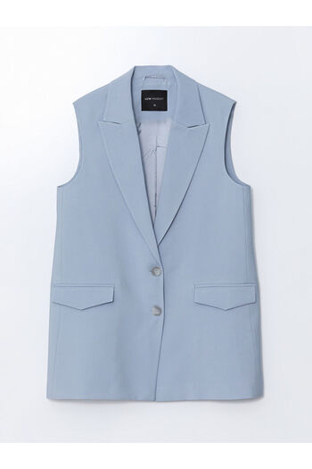 LC Waikiki Lcw Modest Jacket Collar Women's Classic Vest