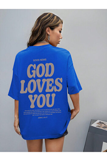uyguntarz Good Loves You Printed Unisex Oversize Tshirt