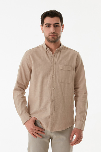 Fulla Moda Basic Single Pocket Shirt