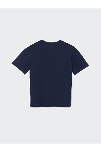 LC Waikiki Ανδρικό μπλουζάκι LCW ECO Crew Neck με στάμπα από βαμβακερό χτενισμένο