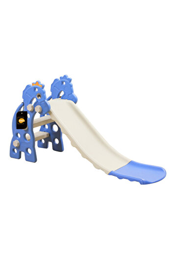 KidLe 2 in 1 Children's Slide Kids Slide with Basketball Hoop