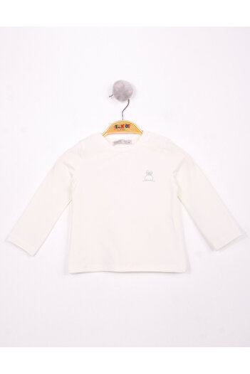 Toontoy Baby Girl Chest Embroidered T-Shirt