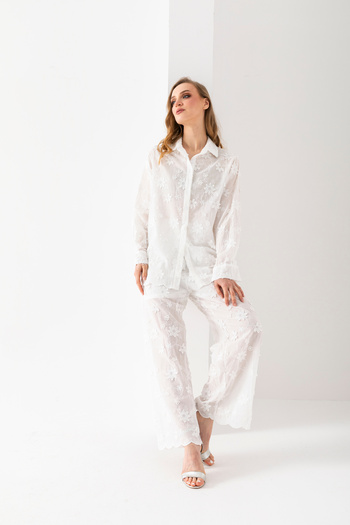 VUNTAL Women's linen double set