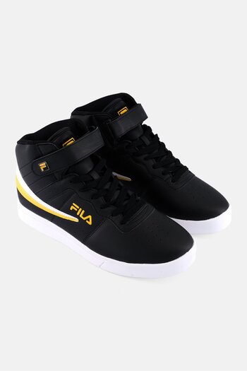 Fila Men Vulc 13 High Cut Lace Up Running Shoes, Black
