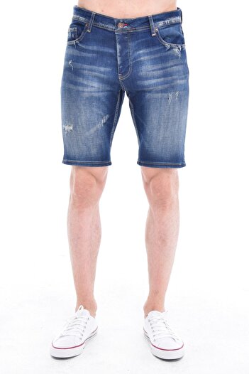CEDY DENIM Men's Denim Shorts Slim Fit Jean Shorts - C342