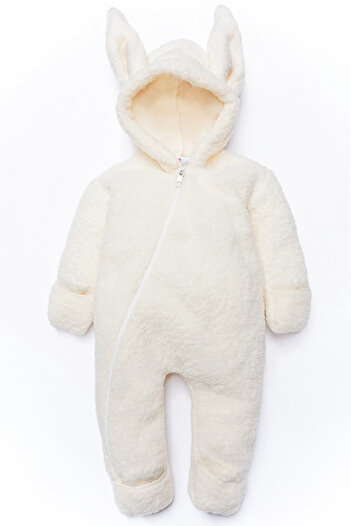 gumbuloy X Silk Atlas Boys Girls Baby and Kids Plush Winter Rabbit Jumpsuit