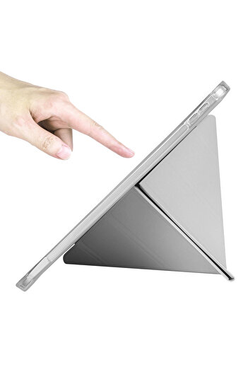 Fibaks İpad Air 11 Inch M2 M3 Çip Air 4. /5. /6. Nesil Kılıf Katlanır Kalem Bölmeli Uyku Modlu Kapak