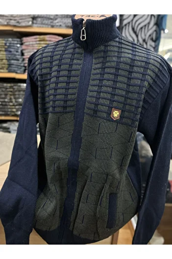 TCR Men's Knitwear Zippered Pocket Cardigan