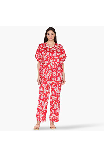 Zivame Zivame All-Over Floral Print Pyjama Set