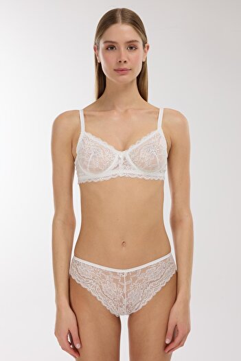 AYYILDIZ 3663 White Bra Set