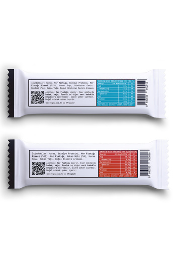 FROPİE Fropie Vegan High Protein Bar Set of 6 - Peanut Butter & Cocoa Nibs & Coconut