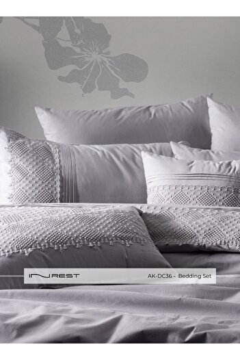 INREST Columbine Duvet Cover Set (Without Filling) Cotton 100% Single Size 160x230 cm - 5 Pieces