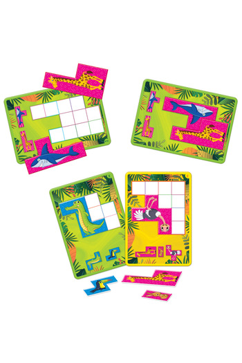 Doğan Oyuncak Dünyası Fitable Animal Game - Matching Activity Game - Shape Completion Game - Mind Game Brain Teaser - H