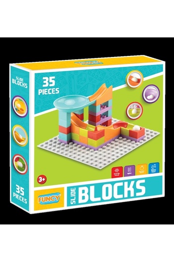 Doğan Oyuncak Dünyası Creative Blocks 35 Pieces - Slide Blocks 35 Pieces - Lego Toys - Creative Ball Game - Creative Le