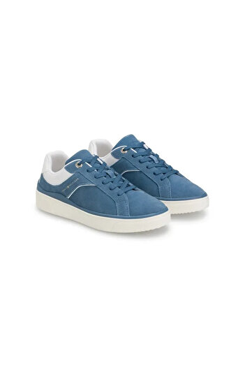 Tommy Hilfiger Mavi Süet Kadın Sneaker