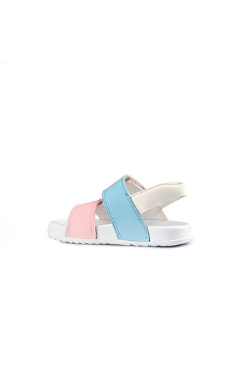 Vicco Girl's Krixi Booties Phylon Sandals-White-Pink Casual
