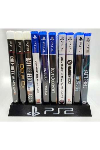 3D Brothers Durable PS2 Game Organizer Case for Safe and Convenient Storage of Game Discs
