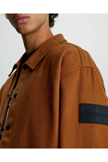 Calvin Klein Premium Essentials Erkek Kahverengi Gömlek