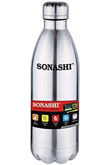 sonashi 1L BPA-Free, Double-Walled Vacuum Insulated Stainless Steel Sports Water Bottle (SVB-1002)