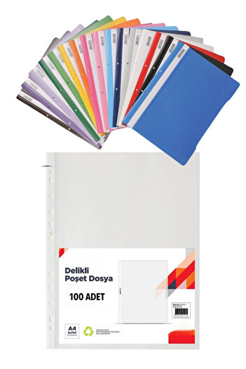 FİYPER 10-Color Ring Binder and 100-Bag Binder